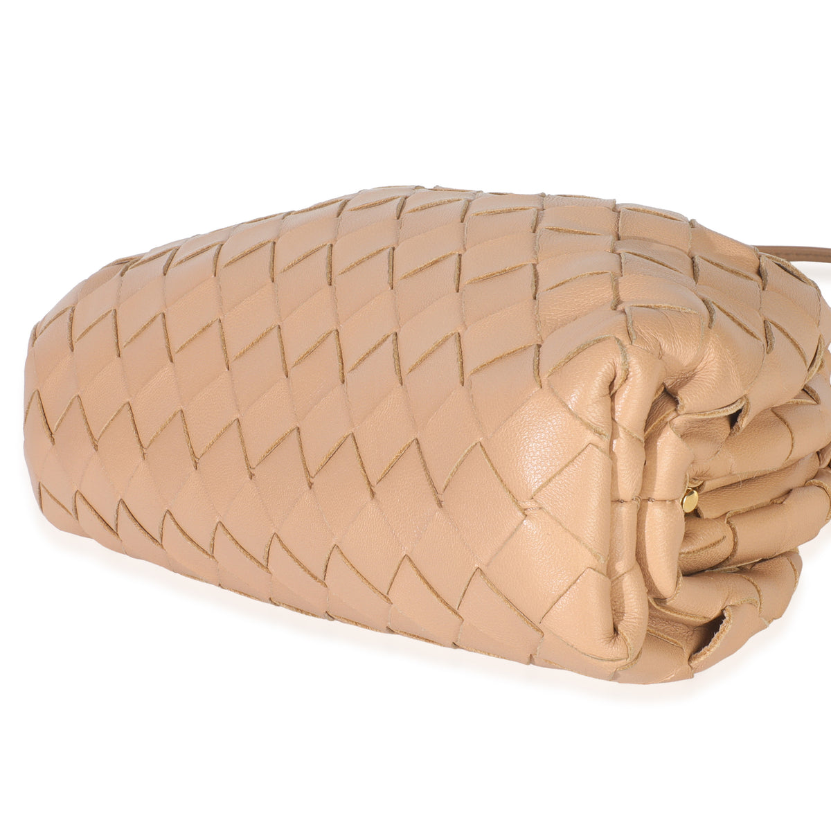 Almond Nappa Intrecciato The Mini Pouch