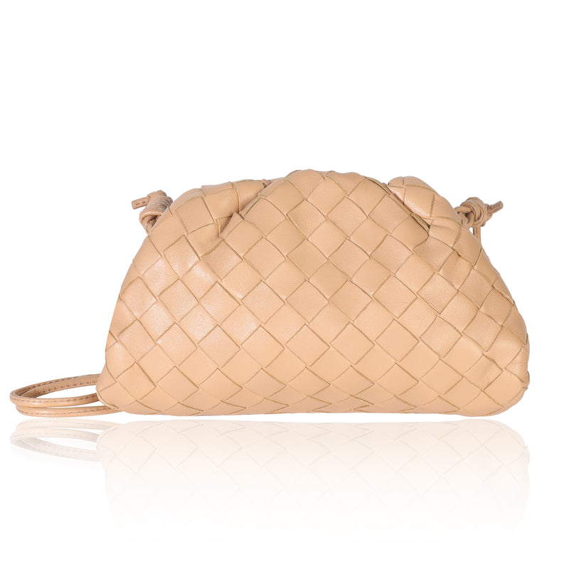 Almond Nappa Intrecciato The Mini Pouch