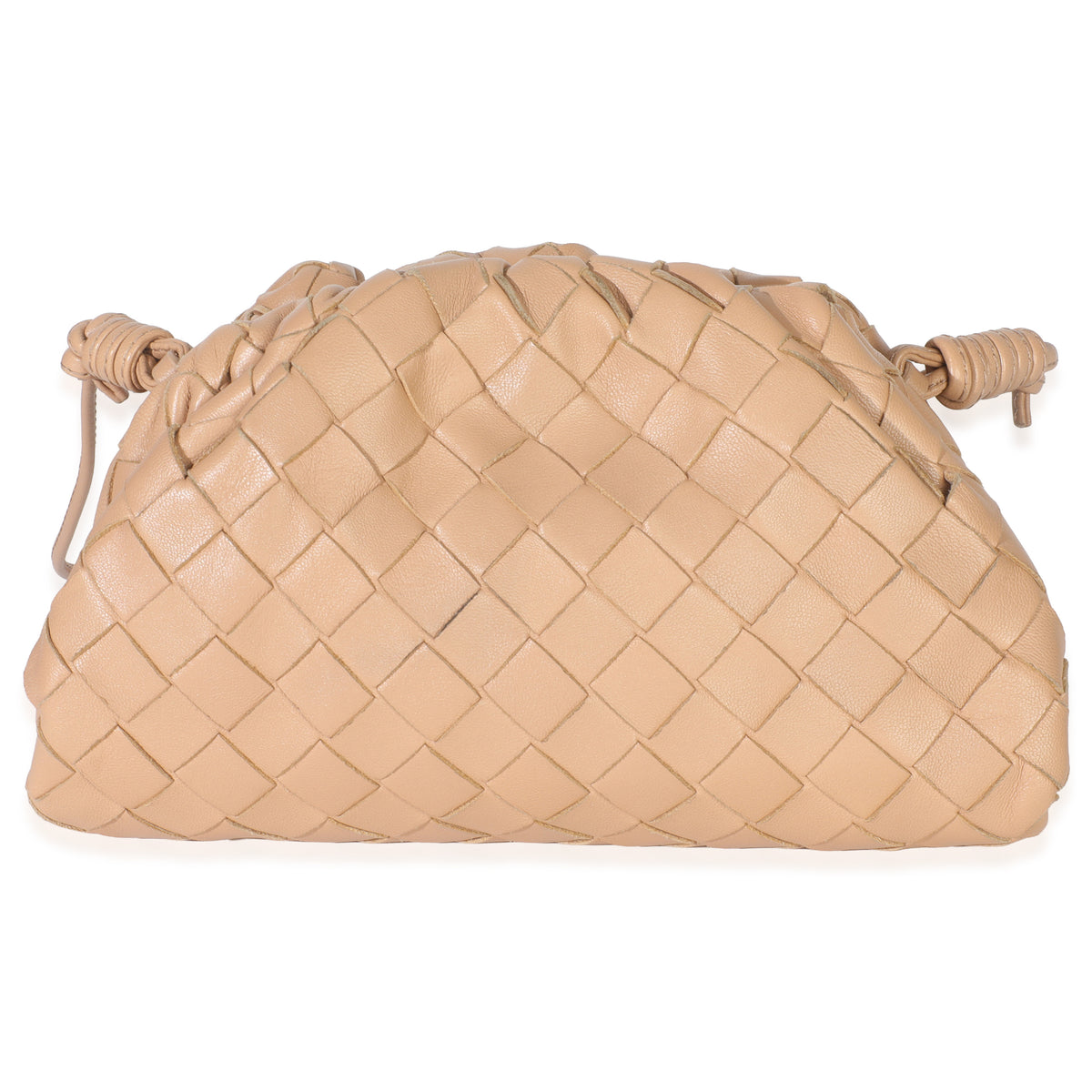 Almond Nappa Intrecciato The Mini Pouch