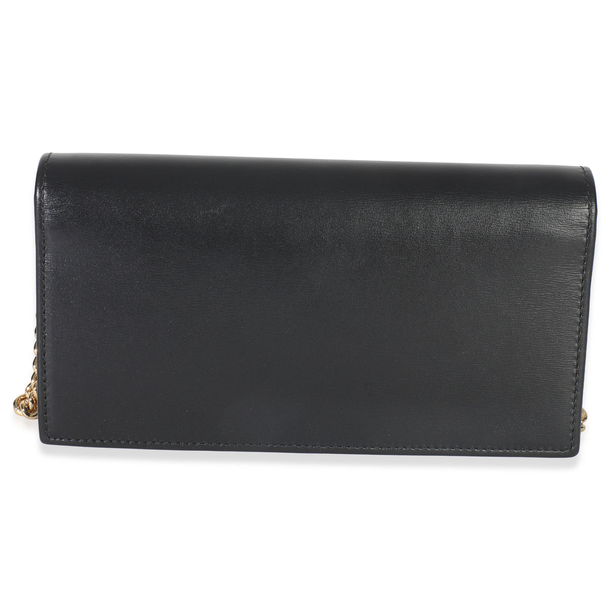 Gucci Black Azalea Calfskin Horsebit 1955 Wallet On Chain Handbag bv