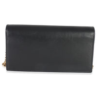 Gucci Black Azalea Calfskin Horsebit 1955 Wallet On Chain Handbag bv