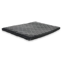 Chanel Black Quilted Patent Large Cosmetic O Case Handbag av