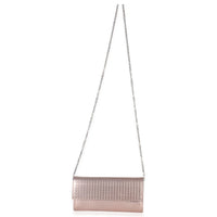 Christian Dior Pink Metallic Patent Micro Cannage Lady Dior Croisiere Wallet Handbag av