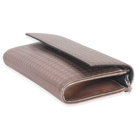 Christian Dior Pink Metallic Patent Micro Cannage Lady Dior Croisiere Wallet Handbag box