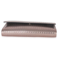 Christian Dior Pink Metallic Patent Micro Cannage Lady Dior Croisiere Wallet Handbag stamp