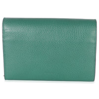 Gucci Emerald Pebbled Calfskin Dionysus Chain Wallet Handbag bv