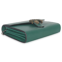 Gucci Emerald Pebbled Calfskin Dionysus Chain Wallet Handbag clasp