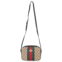 Gucci GG Supreme Canvas Web Small Webby Bee Shoulder Bag Handbag av