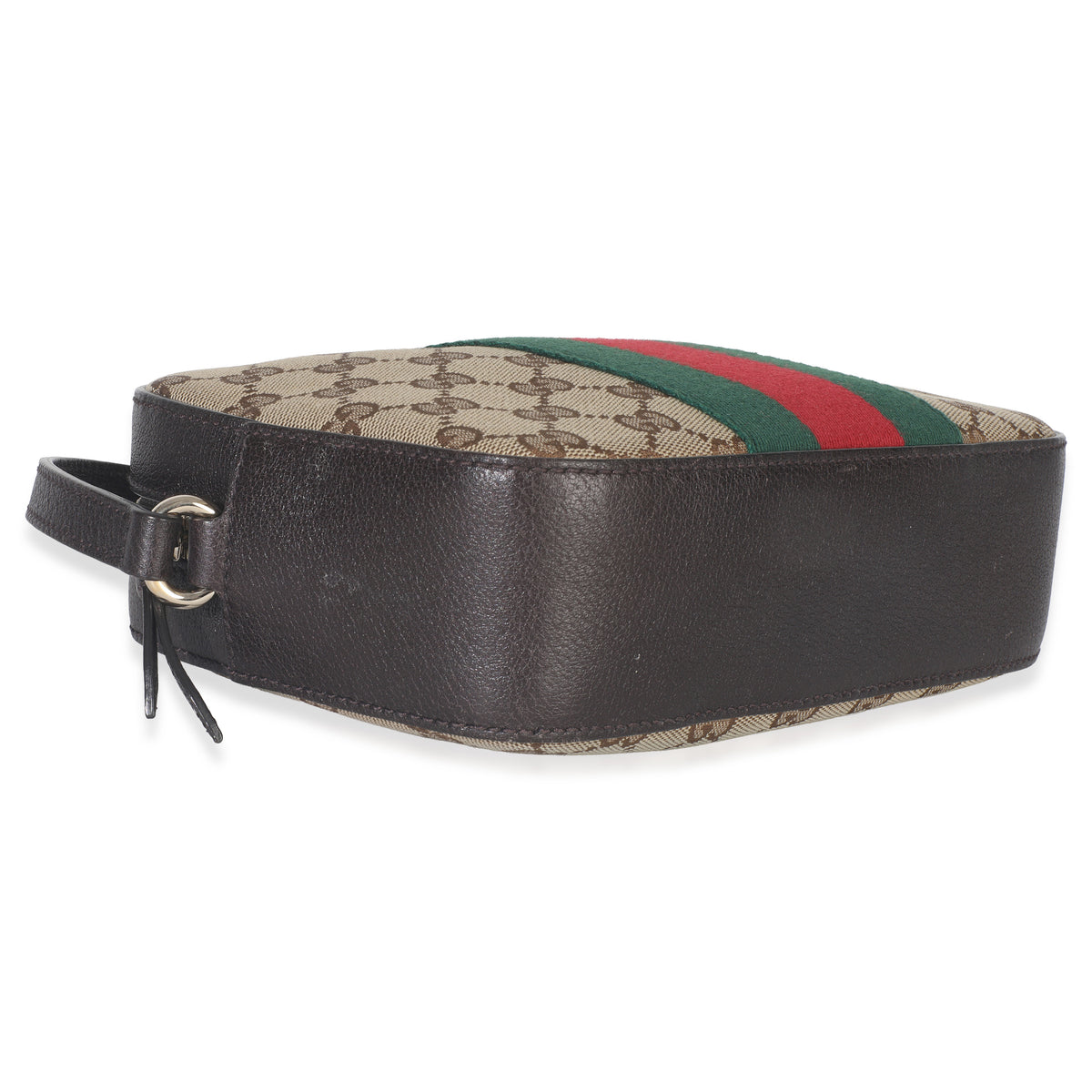 Gucci GG Supreme Canvas Web Small Webby Bee Shoulder Bag Handbag clasp