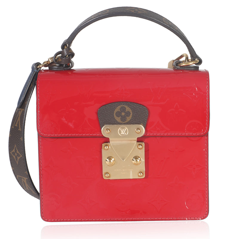 Louis Vuitton Scarlet Monogram Vernis Epi Spring Street Handbag fv