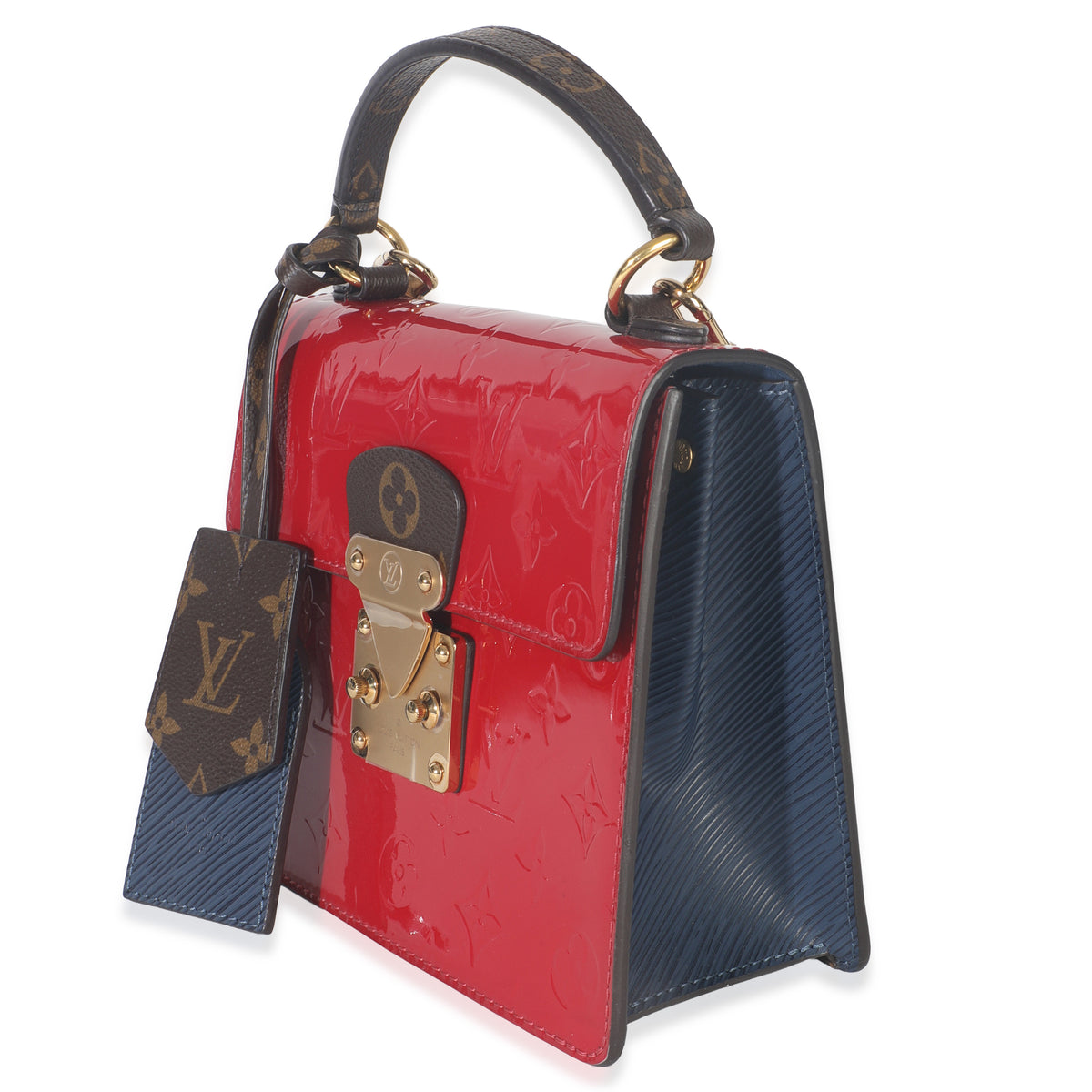Louis Vuitton Scarlet Monogram Vernis Epi Spring Street Handbag bv