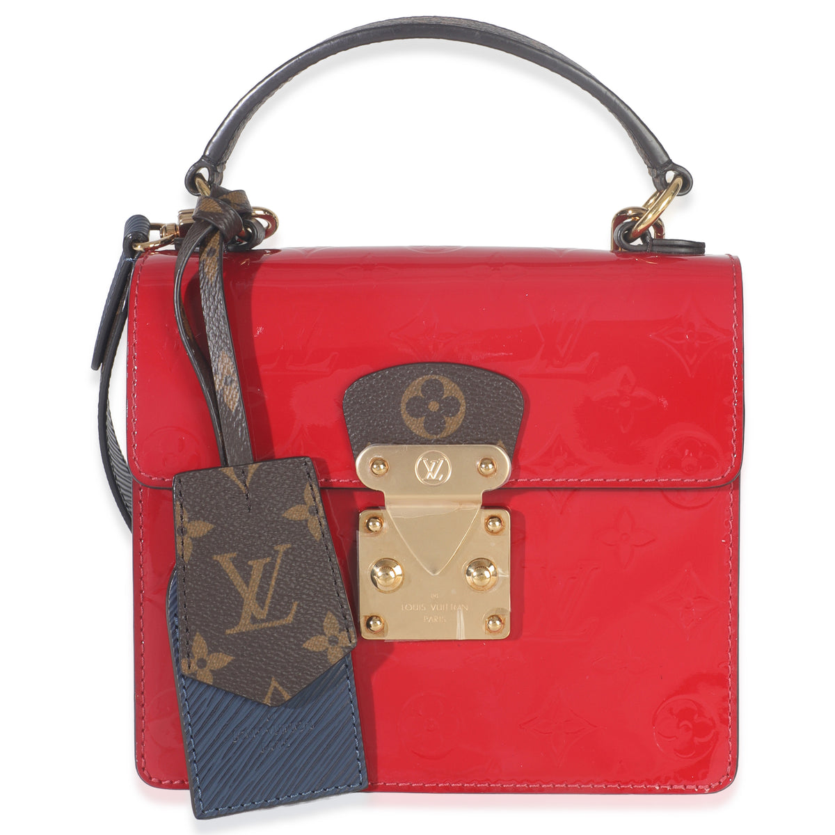 Louis Vuitton Scarlet Monogram Vernis Epi Spring Street Handbag pv