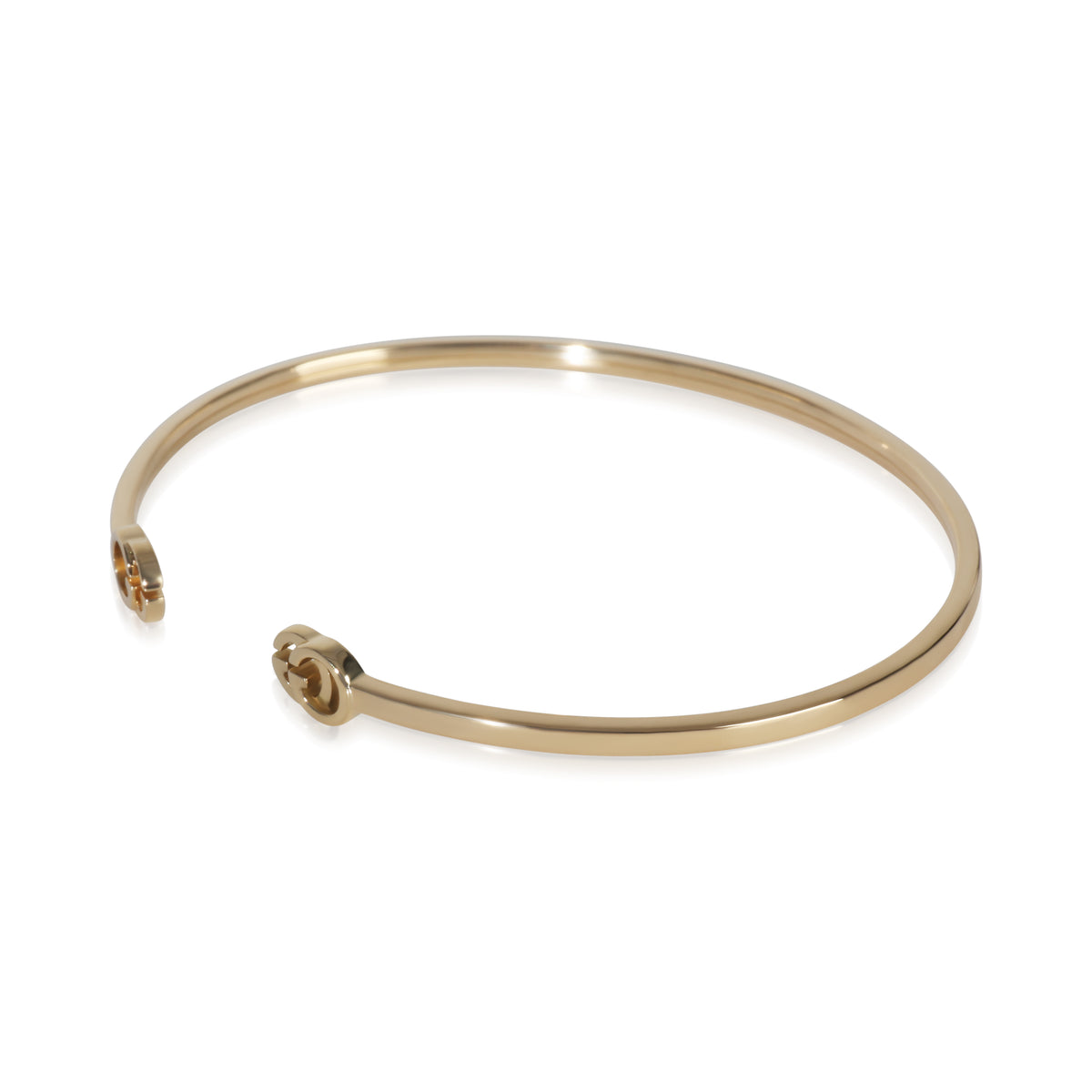 Yellow Gold  GG Thin Running Cuff Bracelet