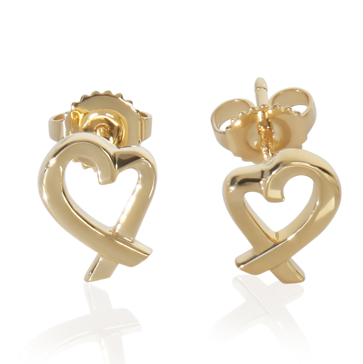 Yellow Gold  Paloma Picasso Loving Heart Earrings