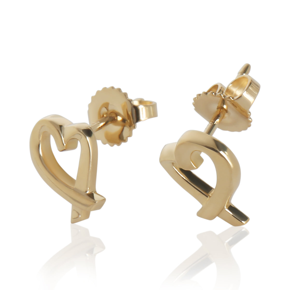 Yellow Gold  Paloma Picasso Loving Heart Earrings