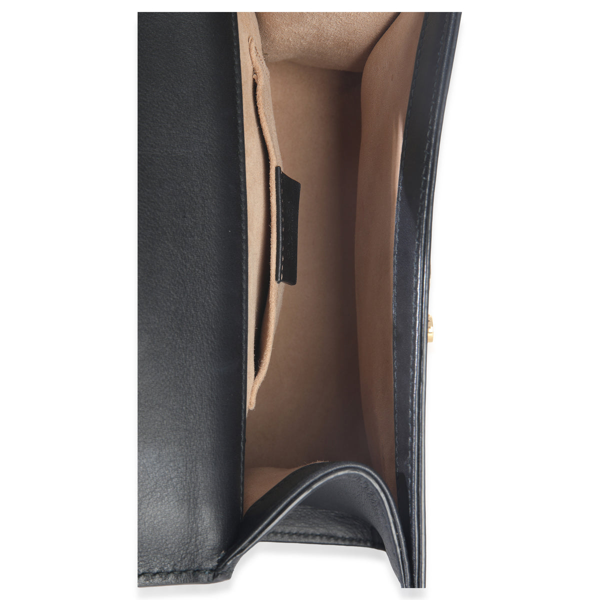 Black Calfskin Pearl GG Stud Small Padlock Shoulder Bag