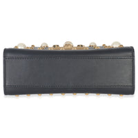 Black Calfskin Pearl GG Stud Small Padlock Shoulder Bag