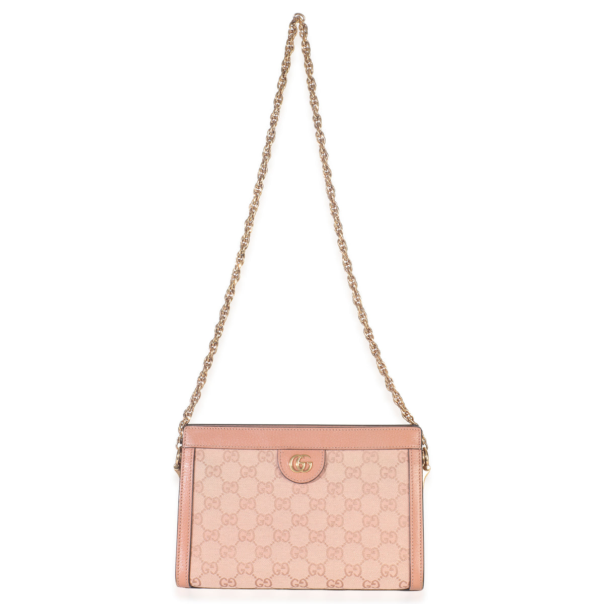 Light Pink GG Canvas Small Ophidia Chain Shoulder Bag