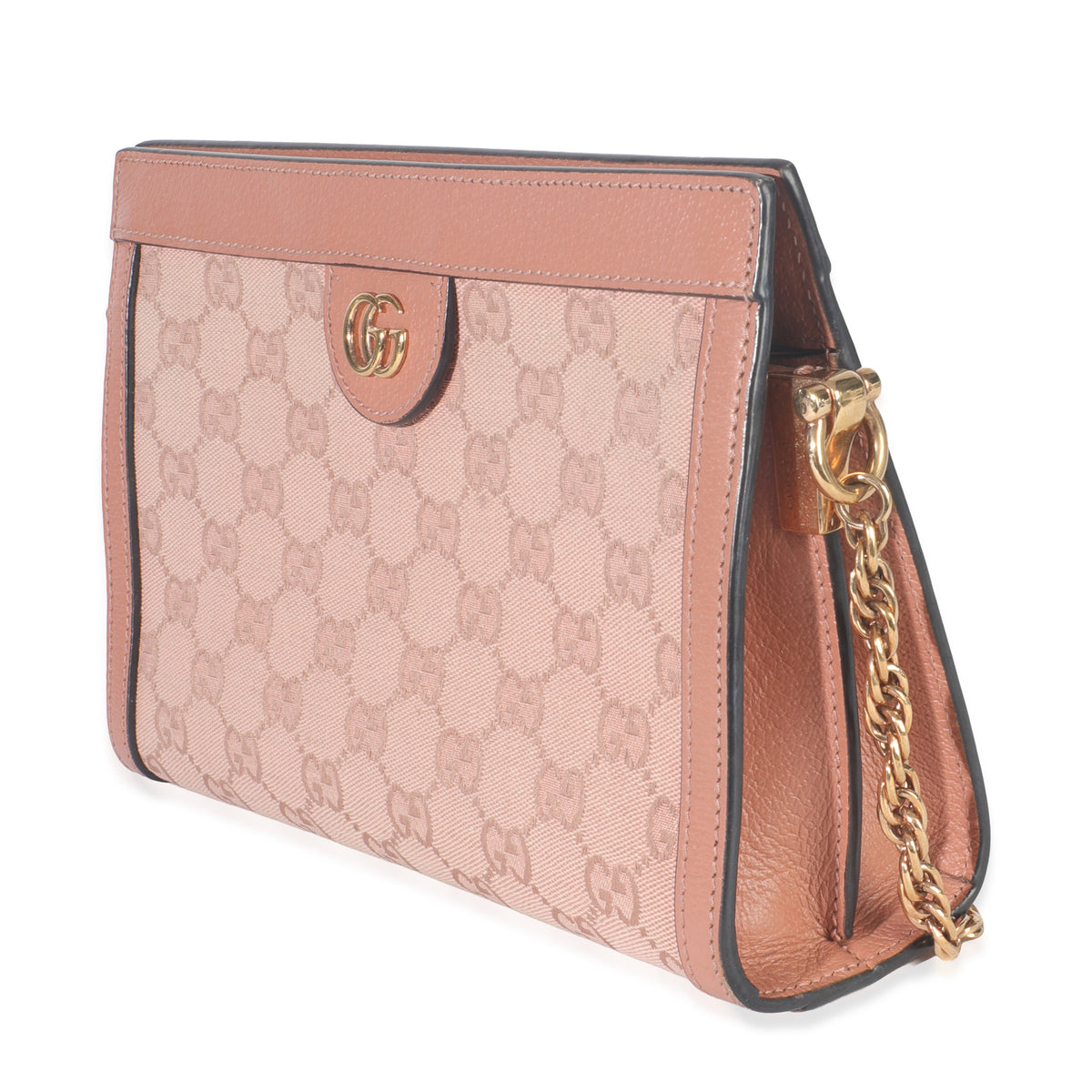 Light Pink GG Canvas Small Ophidia Chain Shoulder Bag