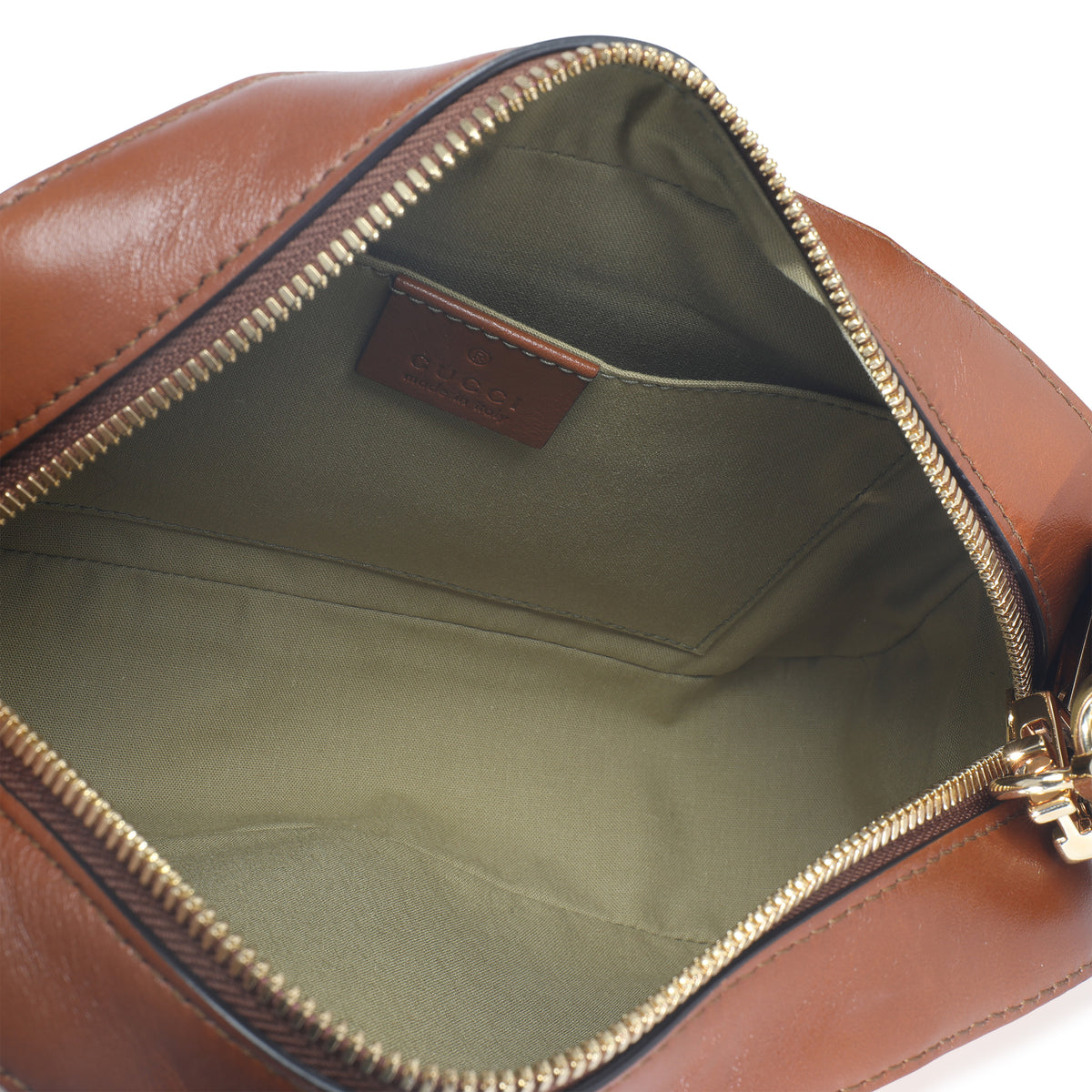 Beige Canvas Vintage GG Web Crossbody Bag