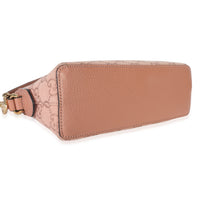 Gucci Pink GG Canvas Small Dome Ophidia Crossbody Bag Handbag clasp