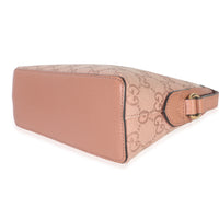 Pink GG Canvas Small Dome Ophidia Crossbody Bag