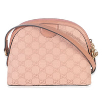 Pink GG Canvas Small Dome Ophidia Crossbody Bag