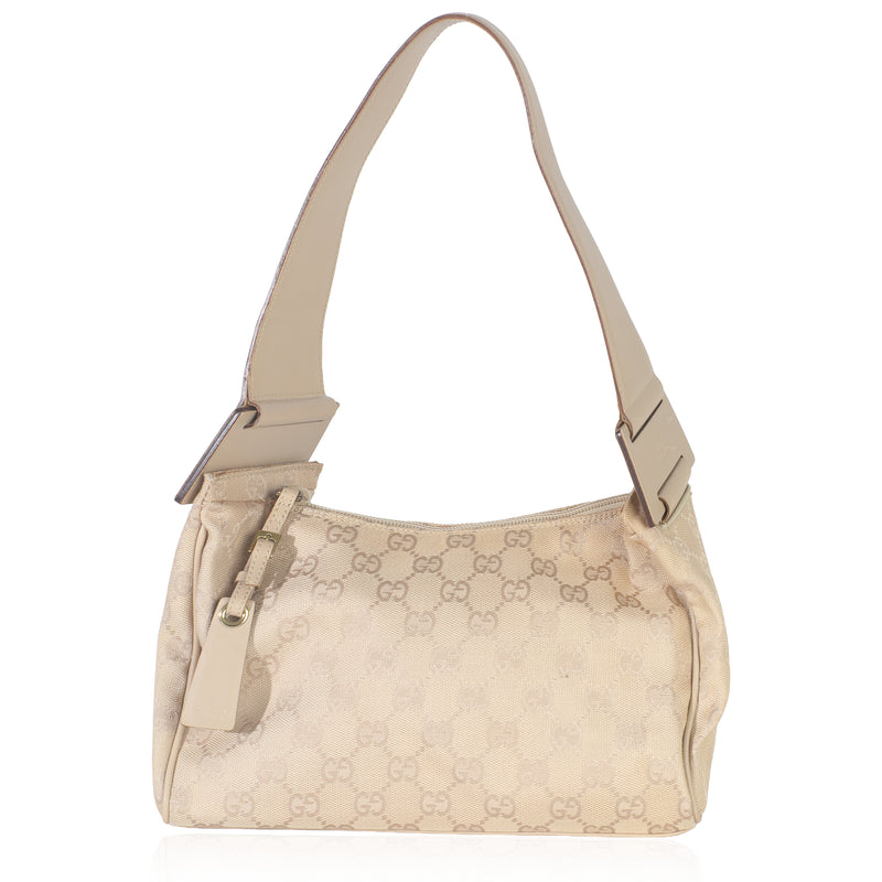 Vintage Beige GG Canvas Shoulder Bag