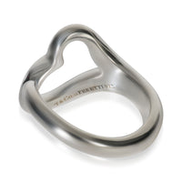 Tiffany & Co. Sterling Silver  Elsa Peretti Open Heart Ring pv