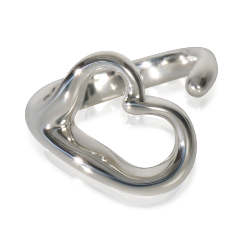 Tiffany & Co. Sterling Silver  Elsa Peretti Open Heart Ring fv