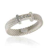 Sterling Silver Diamond Somerset Mesh Ring
