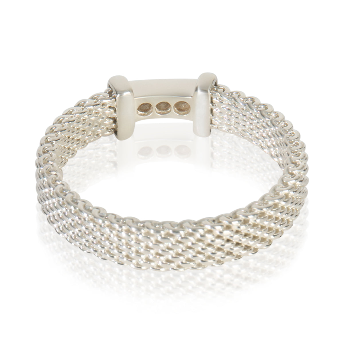 Sterling Silver Diamond Somerset Mesh Ring