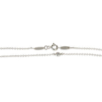 Sterling Silver Diamond Elsa Peretti Diamond By The Yard Necklace