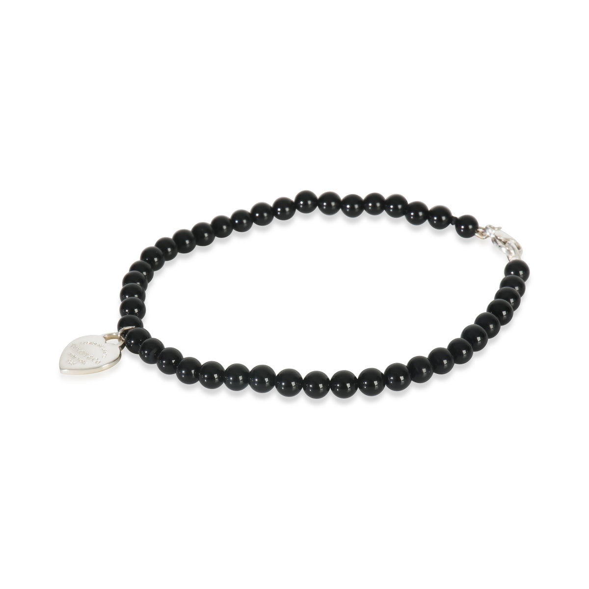 Sterling Silver Onyx Return To Tiffany Bracelet