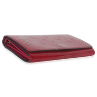 Louis Vuitton Rose Pop Monogram Vernis Sarah Chain Wallet Wallet box