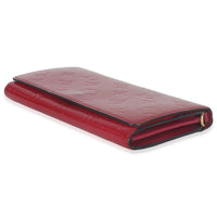 Louis Vuitton Rose Pop Monogram Vernis Sarah Chain Wallet Wallet stamp