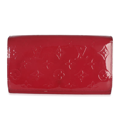 Rose Pop Monogram Vernis Sarah Chain Wallet