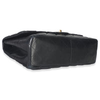 Chanel Black Quilted Lambskin Jumbo Single Flap Bag Handbag clasp