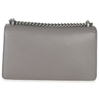 Gucci Dusty Grey Pebbled Calfskin Small Dionysus Shoulder Bag Handbag bv