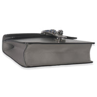 Gucci Dusty Grey Pebbled Calfskin Small Dionysus Shoulder Bag Handbag clasp