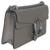 Gucci Dusty Grey Pebbled Calfskin Small Dionysus Shoulder Bag Handbag pv