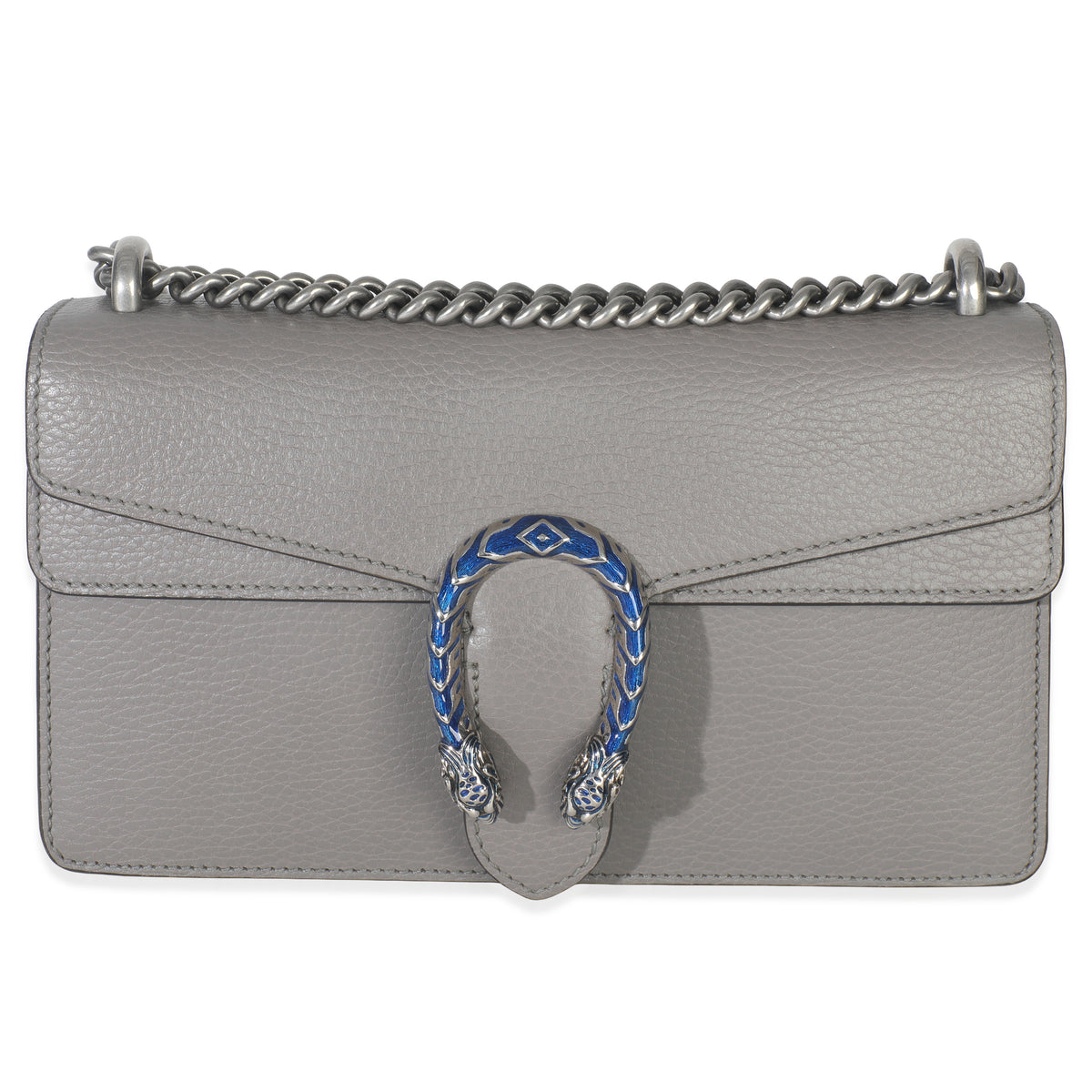Dusty Grey Pebbled Calfskin Small Dionysus Shoulder Bag