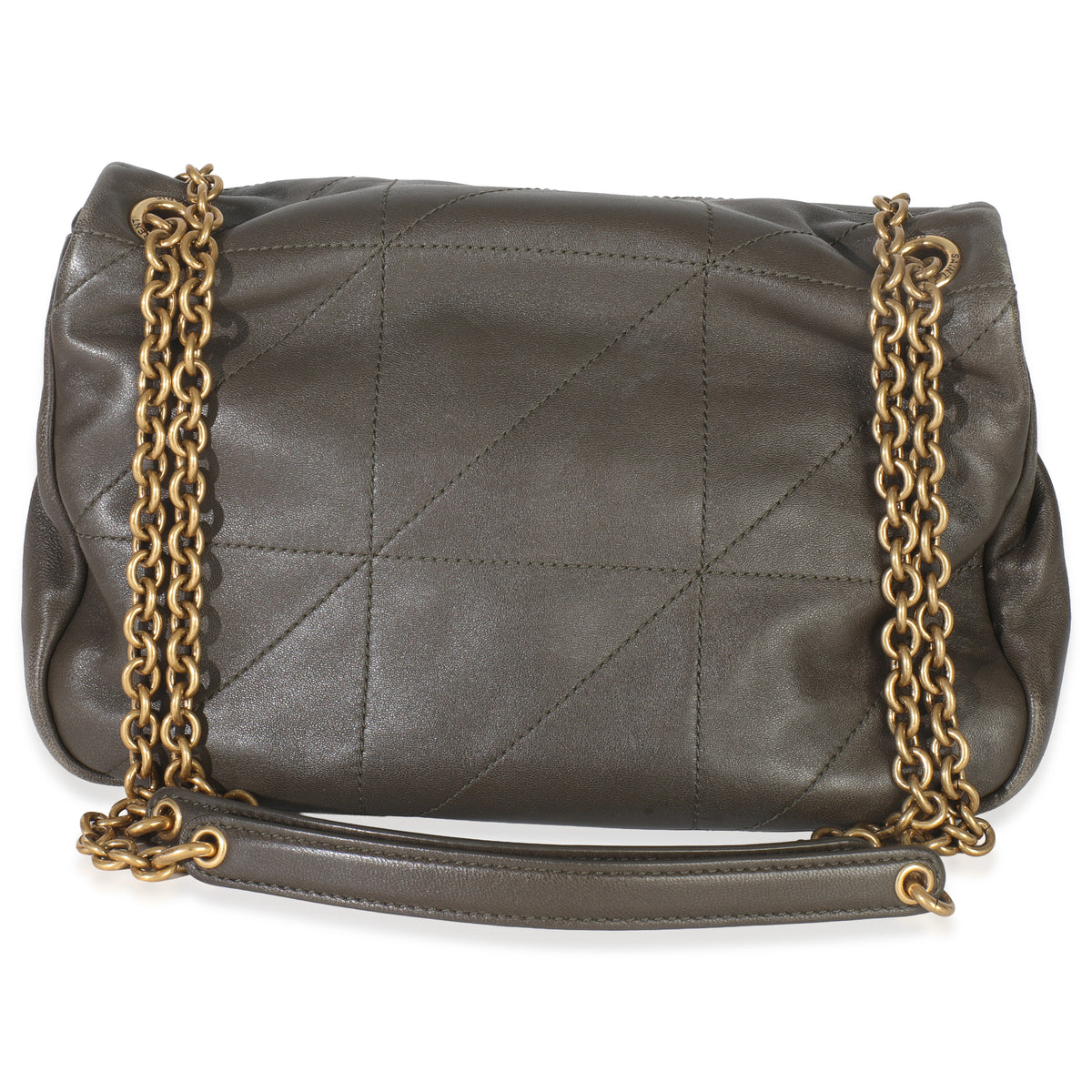 Olive Lambskin Matelasse Monogram Small Jamie 4.3