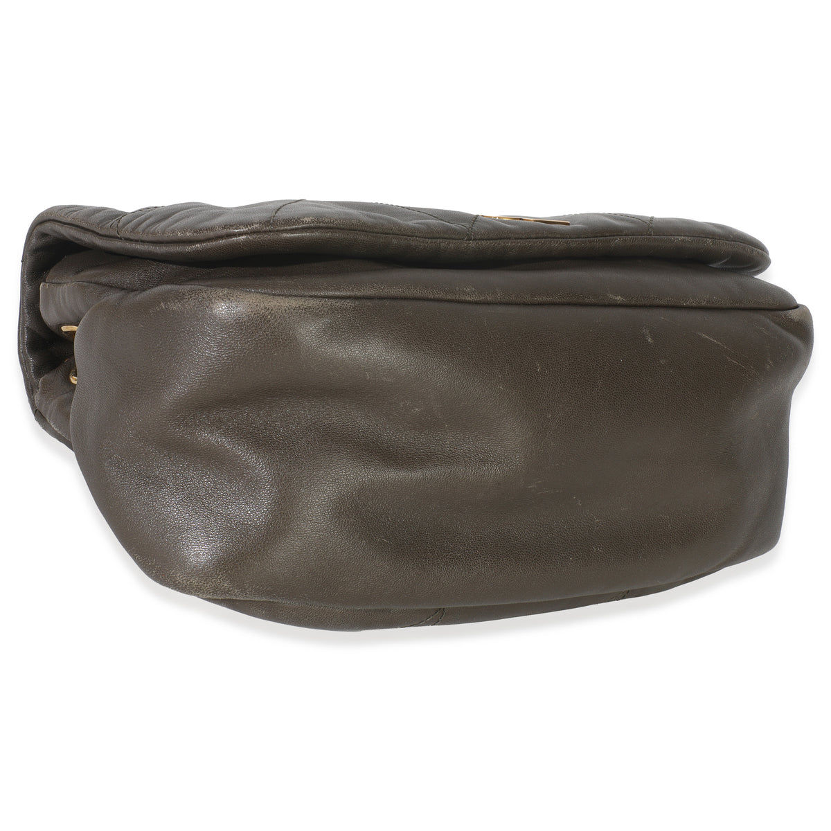 Olive Lambskin Matelasse Monogram Small Jamie 4.3