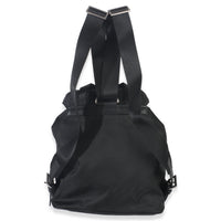 Prada Black Re Nylon Small Drawstring Backpack Handbag bv