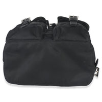 Prada Black Re Nylon Small Drawstring Backpack Handbag stamp