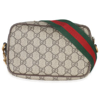 Beige GG Supreme Canvas Ophidia Mini Front Pocket Crossbody Bag
