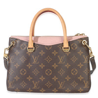 Rose Ballerine Monogram Canvas Pallas BB