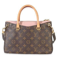 Rose Ballerine Monogram Canvas Pallas BB