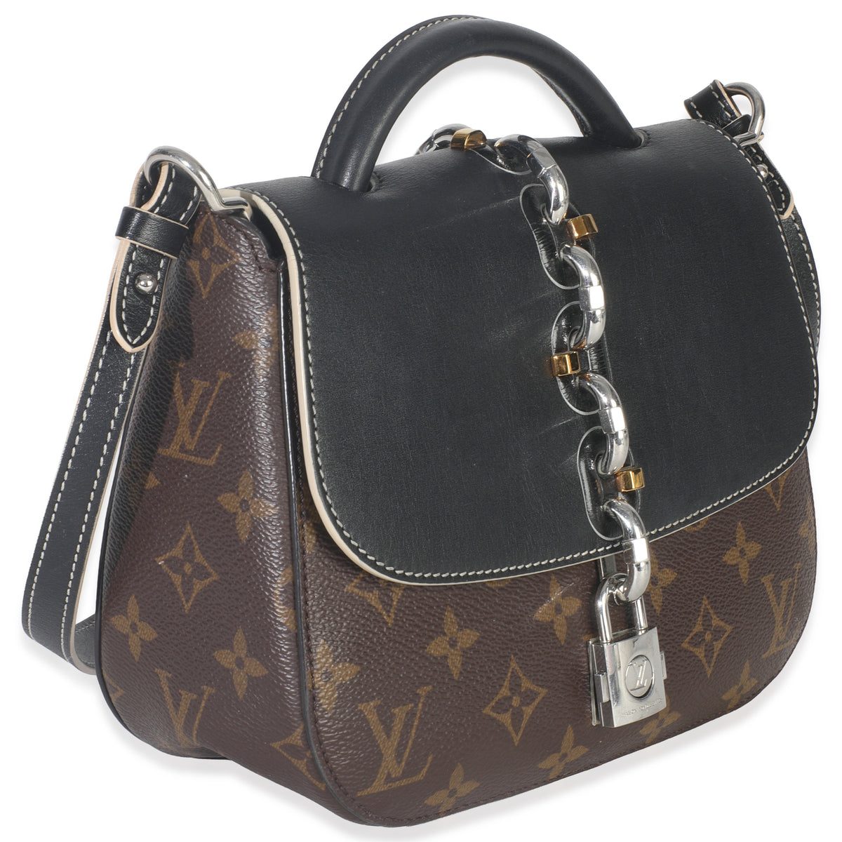 Louis Vuitton Black Monogram Canvas Chain It PM Handbag pv